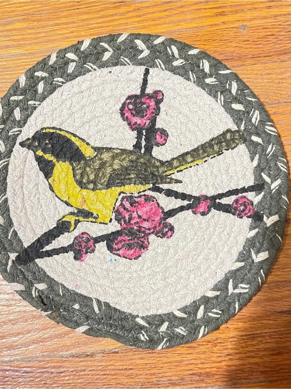 Vintage bird themed Trivets/Hot plates- Set of 4,